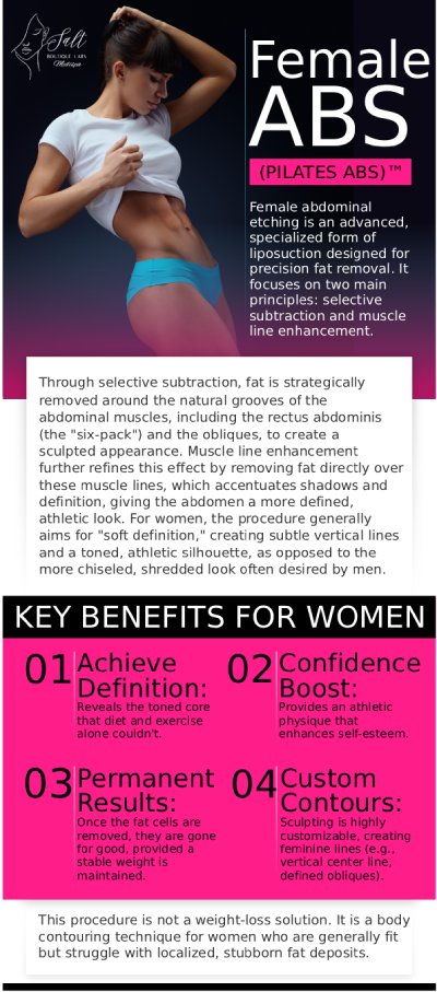 At Salt Boutique Labs, Dr. Reina Barrett-Baas, DNP, offers personalized abdominal sculpting treatments designed to help you achieve the defined six-pack abs you desire. Using advanced non-invasive techniques, Dr. Barrett-Baas tailors each treatment to target stubborn abdominal fat and enhance muscle definition. For more information, contact us or request an appointment online. We are located at 70 East Main Street, Wappingers Falls, NY 12590.