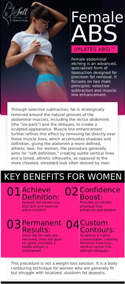 At Salt Boutique Labs Aesthetic and Wellness, Dr. Reina Barrett-Baas, DNP, offers personalized abdominal sculpting treatments designed to help you achieve the defined six-pack abs you desire. Using advanced non-invasive techniques, Dr. Barrett-Baas tailors each treatment to target stubborn abdominal fat and enhance muscle definition. For more information, contact us or request an appointment online. We are located at 70 East Main Street, Wappingers Falls, NY 12590. At Salt Boutique Labs Aesthetic and Wellness, Dr. Reina Barrett-Baas, DNP, offers personalized abdominal sculpting treatments designed to help you achieve the defined six-pack abs you desire. Using advanced non-invasive techniques, Dr. Barrett-Baas tailors each treatment to target stubborn abdominal fat and enhance muscle definition. For more information, contact us or request an appointment online. We are located at 70 East Main Street, Wappingers Falls, NY 12590.