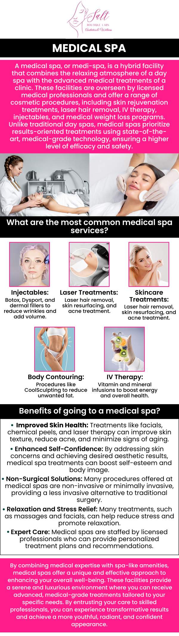 Discover a personalized approach to beauty and wellness at Salt Boutique Labs. Located conveniently near Myers Corner, our team—led by Dr. Reina Barrett-Baas, DNP, FNP-BC—offers advanced treatments including Botox, dermal fillers, body contouring, and regenerative therapies. Experience top-tier care designed to enhance your natural beauty and boost your confidence in a relaxing, welcoming environment. For more information, please contact us today or request an appointment online. We are located at 70 East Main Street, Wappingers Falls, NY 12590. Discover a personalized approach to beauty and wellness at Salt Boutique Labs. Located conveniently near Myers Corner, our team—led by Dr. Reina Barrett-Baas, DNP, FNP-BC—offers advanced treatments including Botox, dermal fillers, body contouring, and regenerative therapies. Experience top-tier care designed to enhance your natural beauty and boost your confidence in a relaxing, welcoming environment. For more information, please contact us today or request an appointment online. We are located at 70 East Main Street, Wappingers Falls, NY 12590.