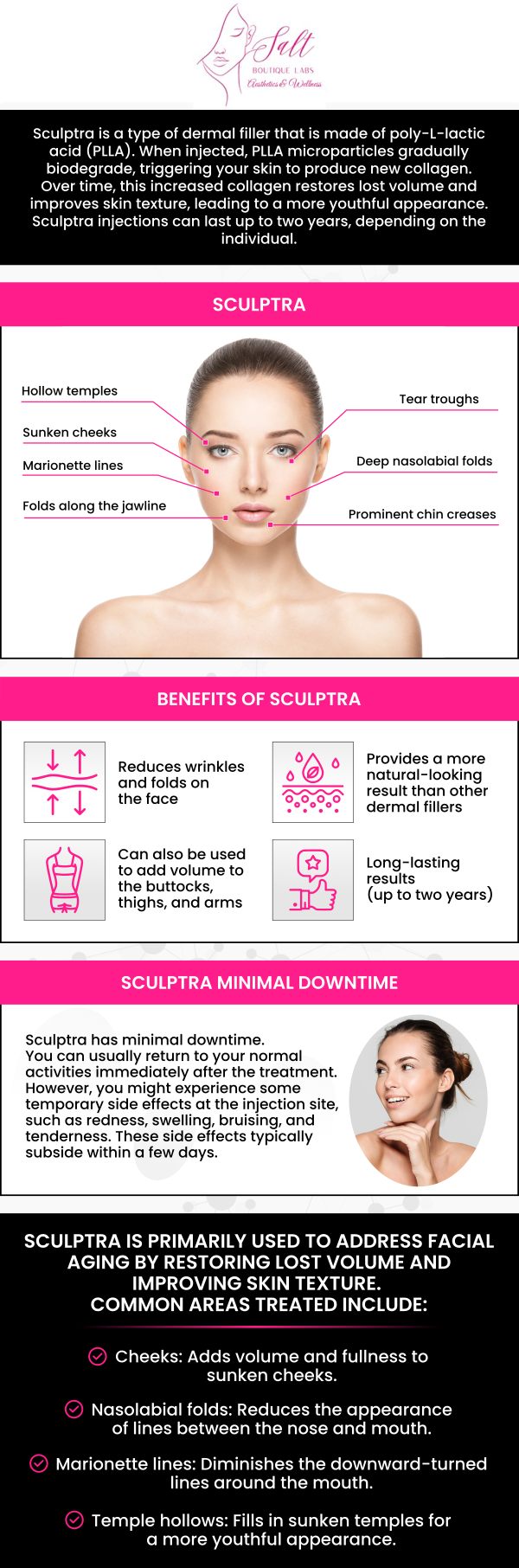 Common questions asked by clients: What is sculptra used for? How long does sculptra last? Is sculptra painful? How much does sculptra cost? For more information, contact us or request an appointment online. We serve patients from Wappingers Falls NY, Spackenkill NY, Poughkeepsie NY, Beacon NY, Fishkill NY, East Fishkill NY, Rhinebeck NY, Millbrook NY, and surrounding areas.